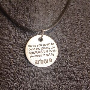 Arbore Inspirational Silver Necklace
